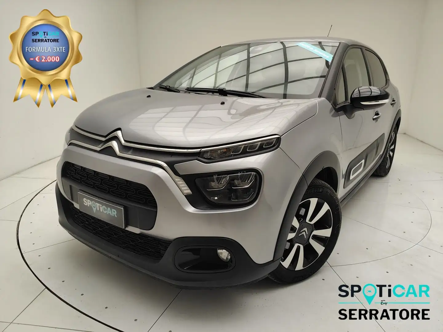 Citroen C3 III 2017 1.2 puretech Shine Pack s&s 110cv eat6 m Grigio - 1