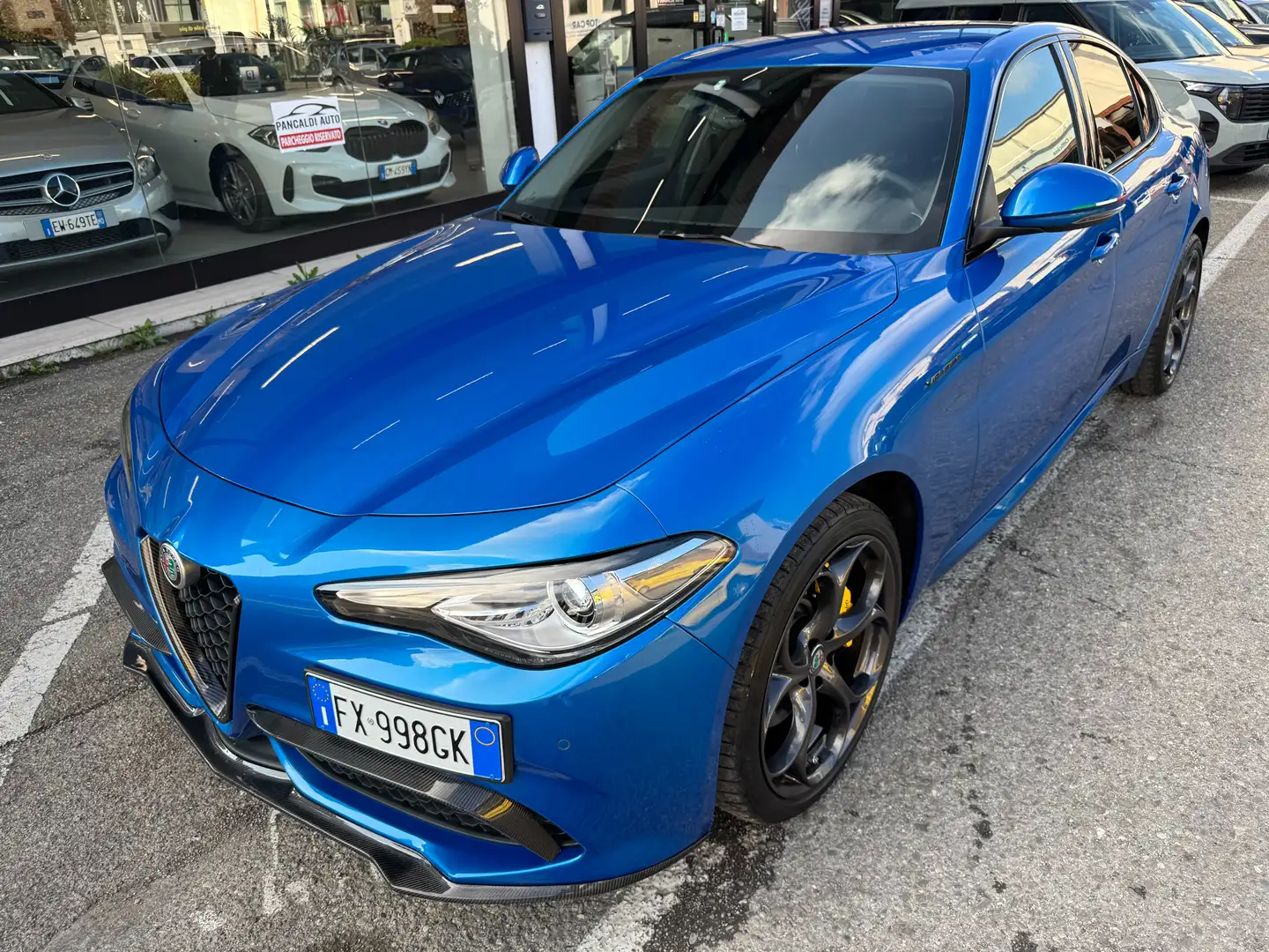 Alfa Romeo Giulia 2.2 t Veloce Q4 210cv awd auto my19,UNICO PROP,PEL Blu/Azzurro - 1