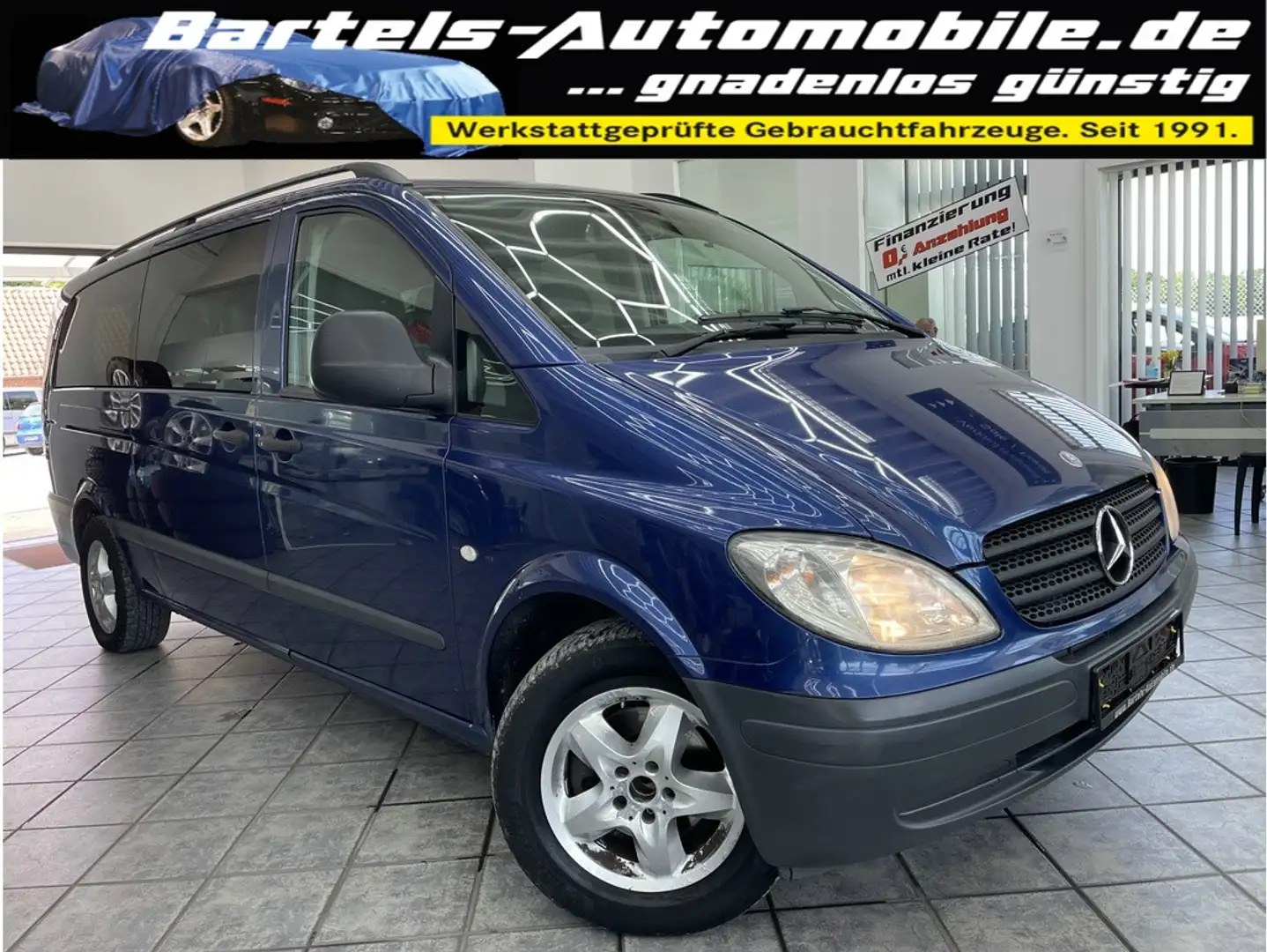 Mercedes-Benz Vito 115 CDI extra lang, 8-Sitzer, Klima, Sitzh. Blau - 1