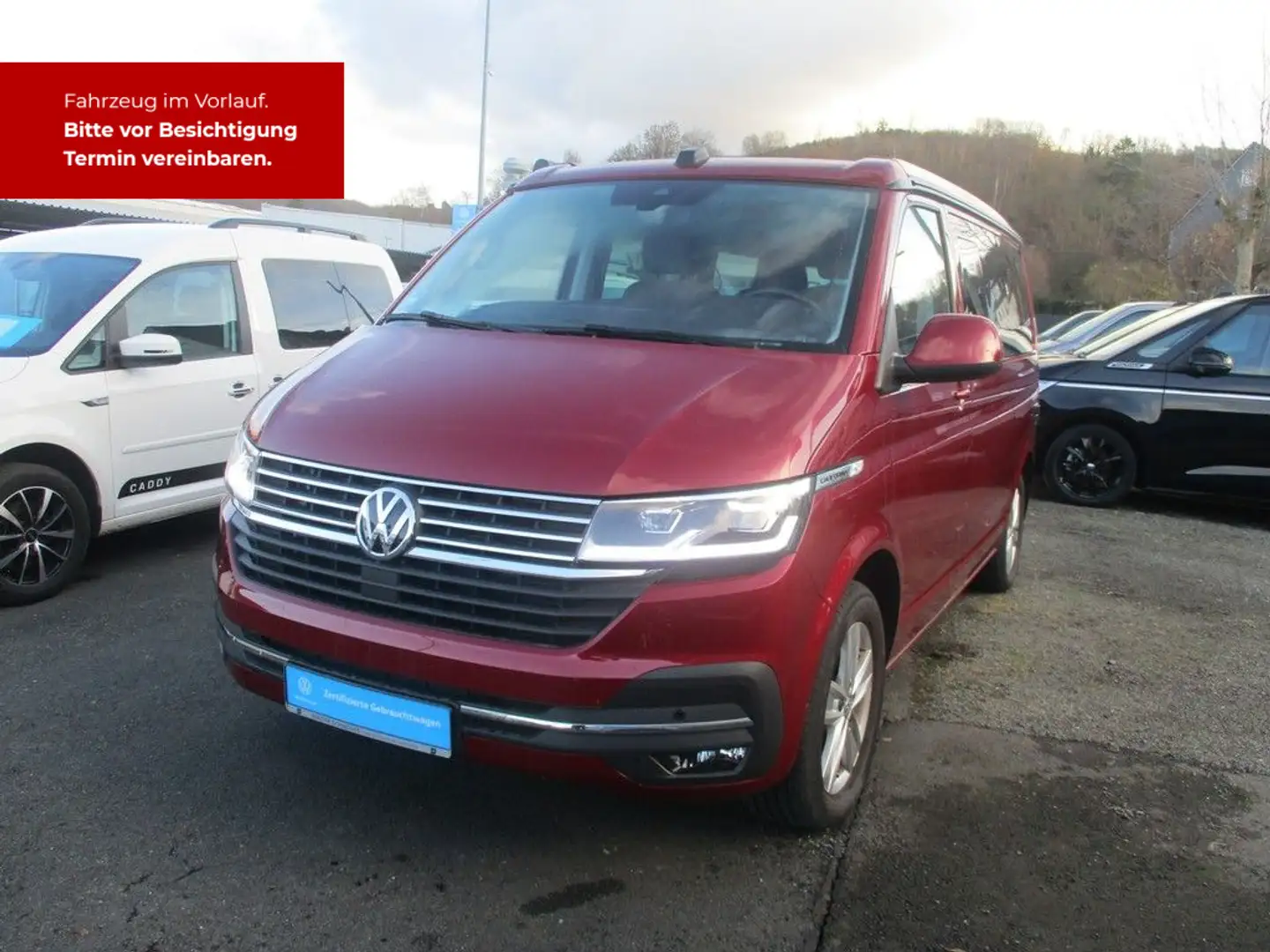Volkswagen T6.1 California 2.0 TDI DSG Ocean AHK Navi LED Rood - 2