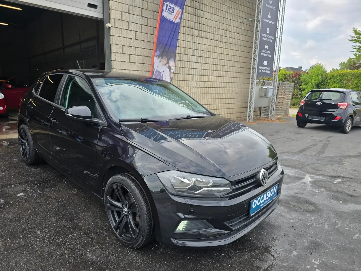 Volkswagen Polo Polo 1.0 TSi clim, car play, 1er prop, jantes 17 Noir - 2
