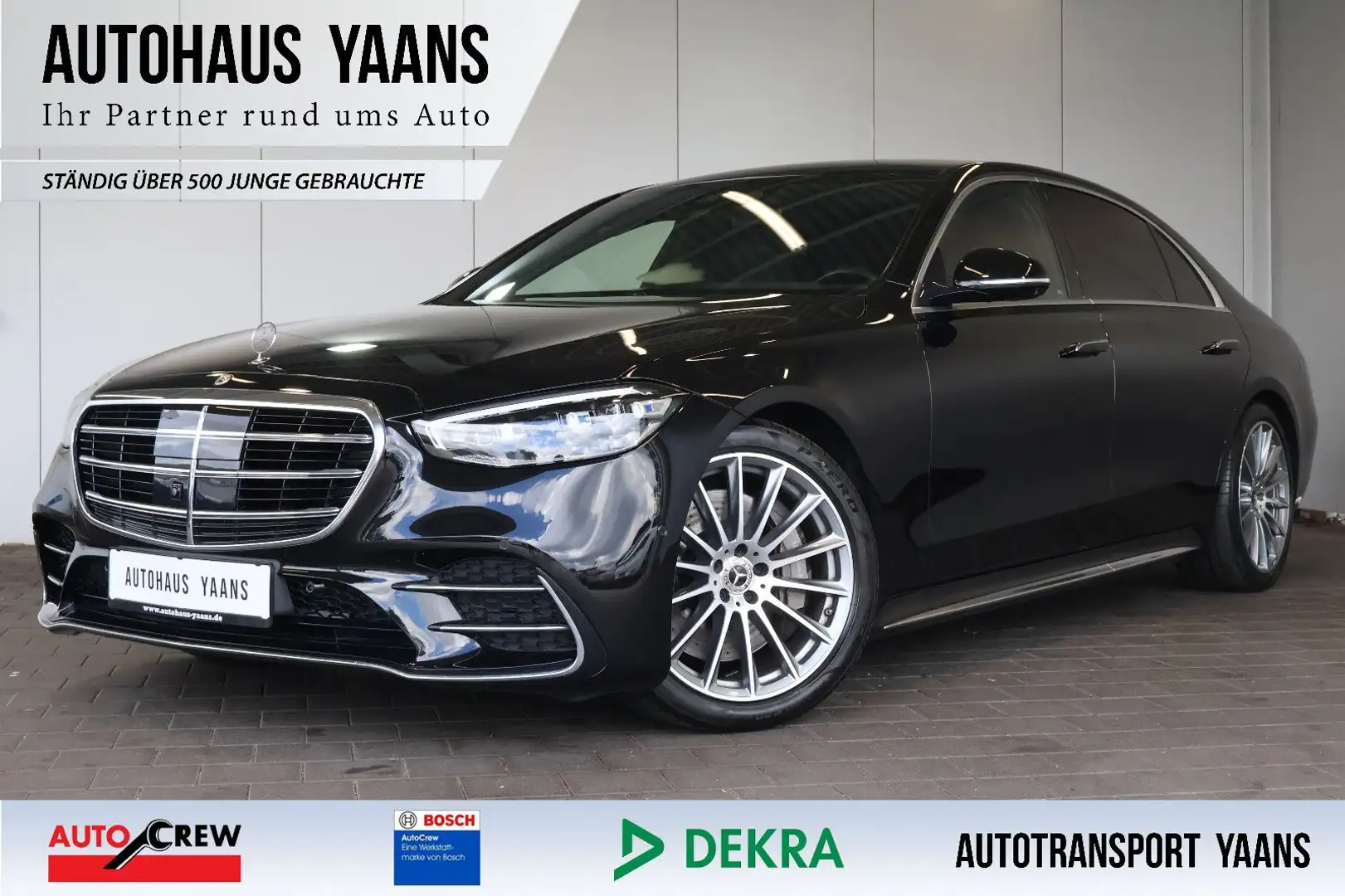 Mercedes-Benz S 500 L 4M AMG CHAUF+SOFT+DIGI.LIGHT+BURM+PANO Noir - 1