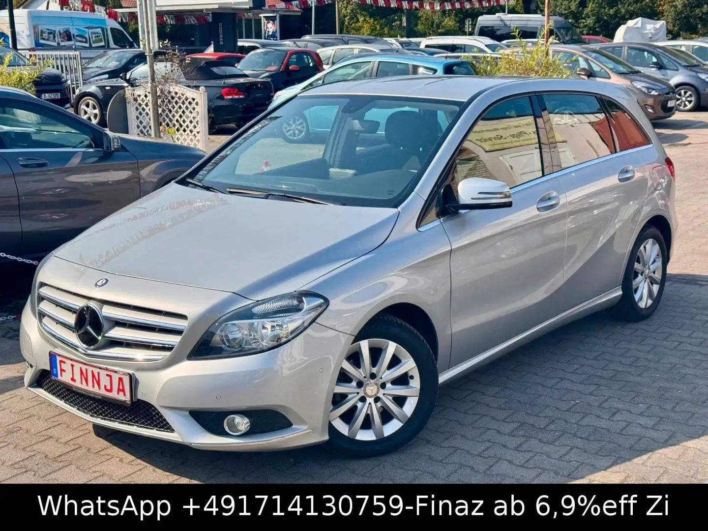 Mercedes-Benz B 180 SPORT-NAV-KLIMA-SHZG-TEMP-PDC-ALU-SHFT-AHK Silber - 1