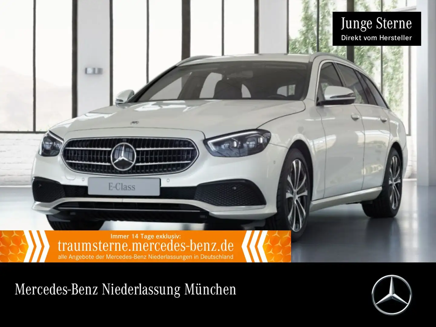 Mercedes-Benz E 300 de T 4M AVANTG+360+AHK+MULTIBEAM+FAHRASS+9G Weiß - 1