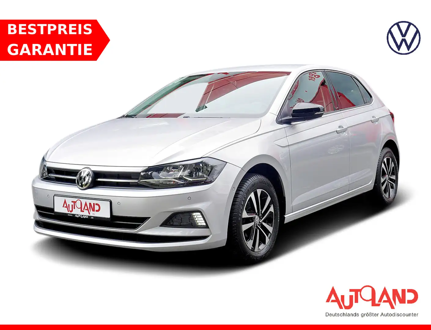 Volkswagen Polo 1.0 United LED Navi ACC Sitzheizung DAB PDC Zilver - 1