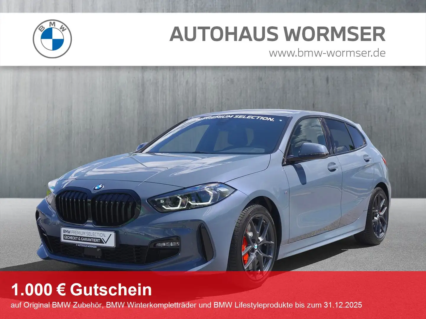 BMW 118 i Hatch M Sport HK HiFi DAB LED WLAN Shz Grau - 1