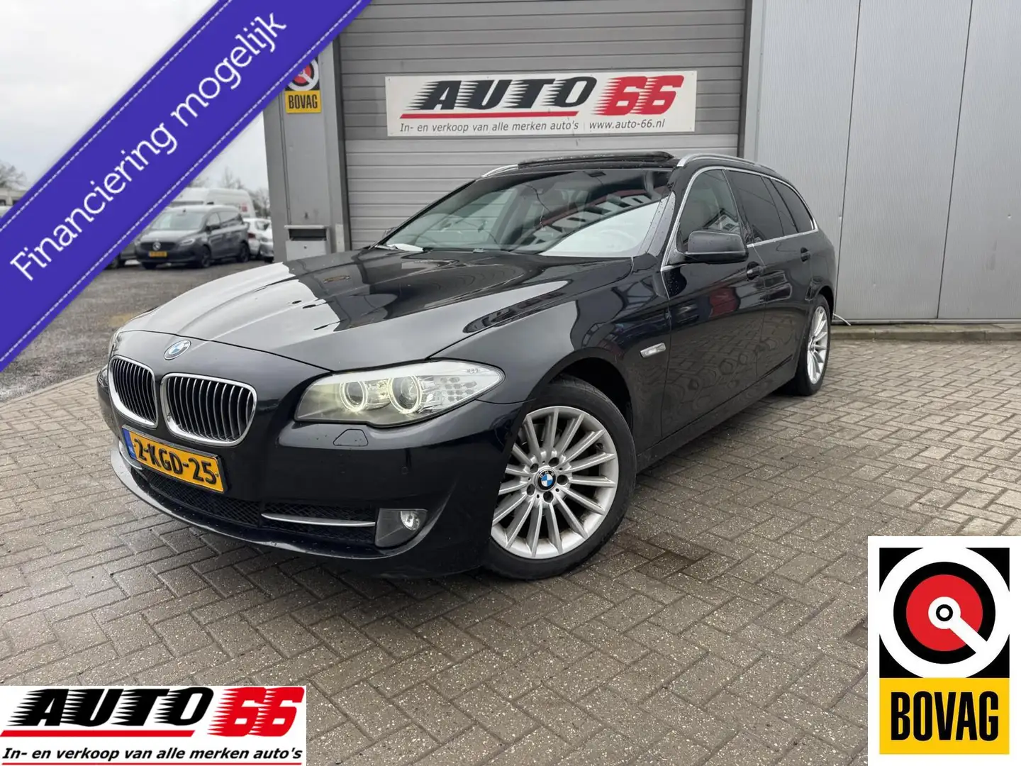 BMW 520 5-serie Touring 520d Executive Pano,Navi, Zwart - 1