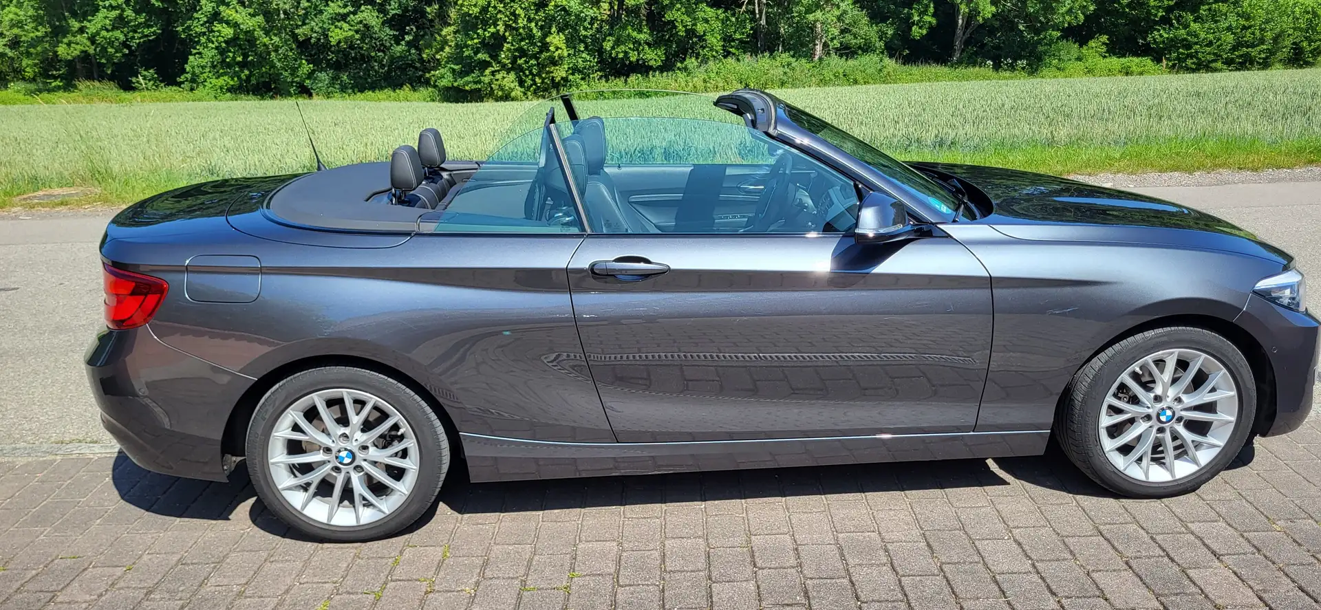 BMW 220 220d Cabrio Aut.Luxury Line mit AHK Grau - 1