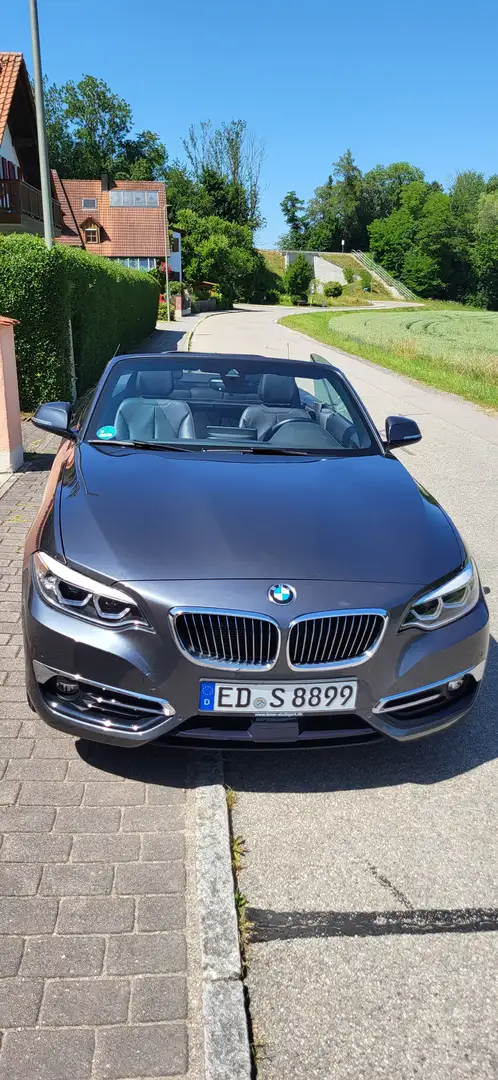 BMW 220 220d Cabrio Aut.Luxury Line mit AHK Grau - 2