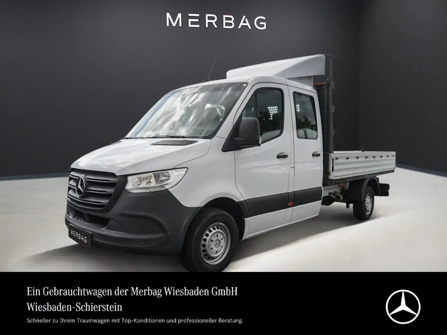 Mercedes-Benz Sprinter 316 CDI Doka Pritsche AHK Klima DAB Blanc - 1
