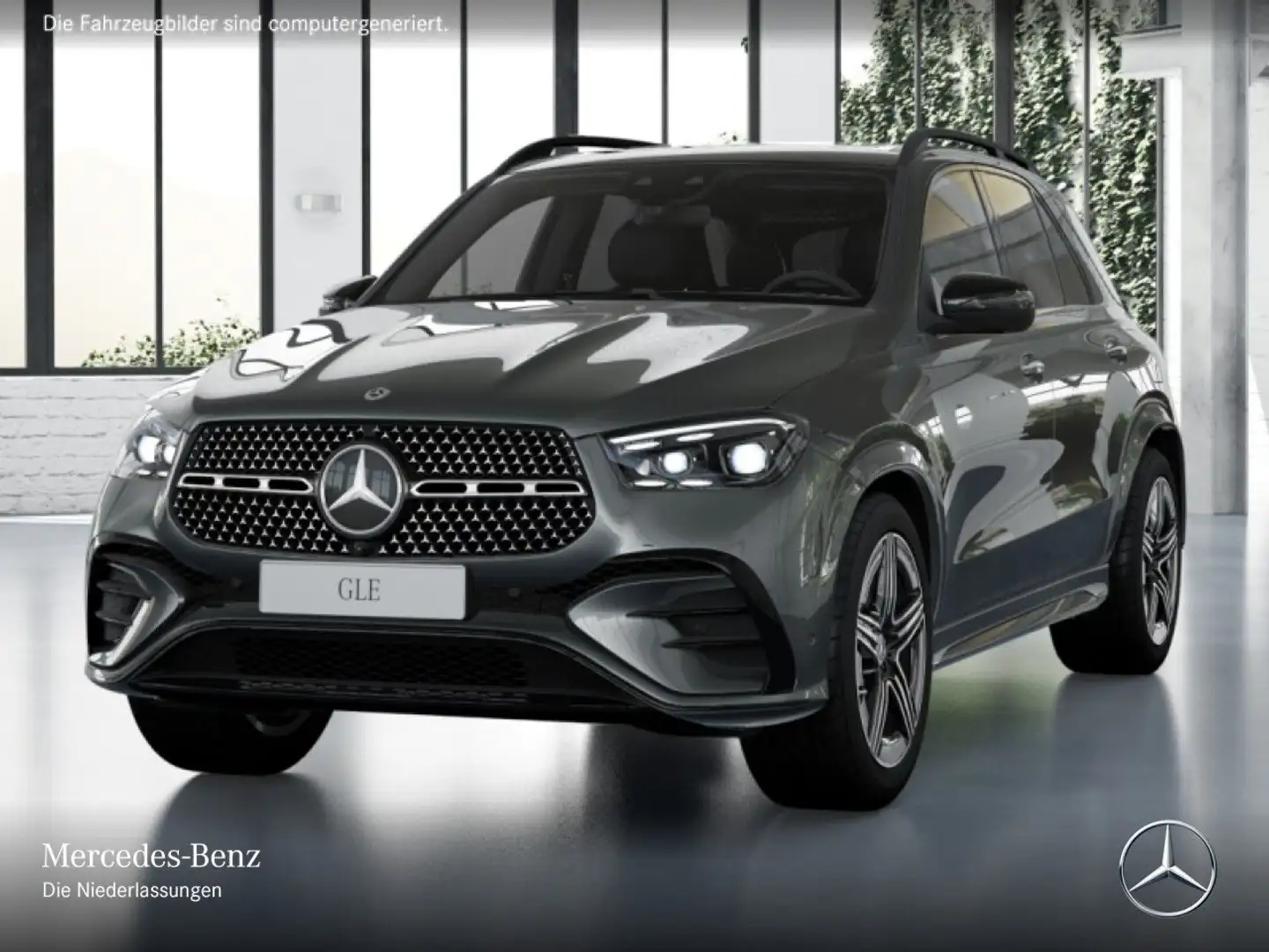 Mercedes-Benz GLE 400 e 4M AMG+NIGHT+PANO+360+AHK+MULTIBEAM+HUD Gris - 2