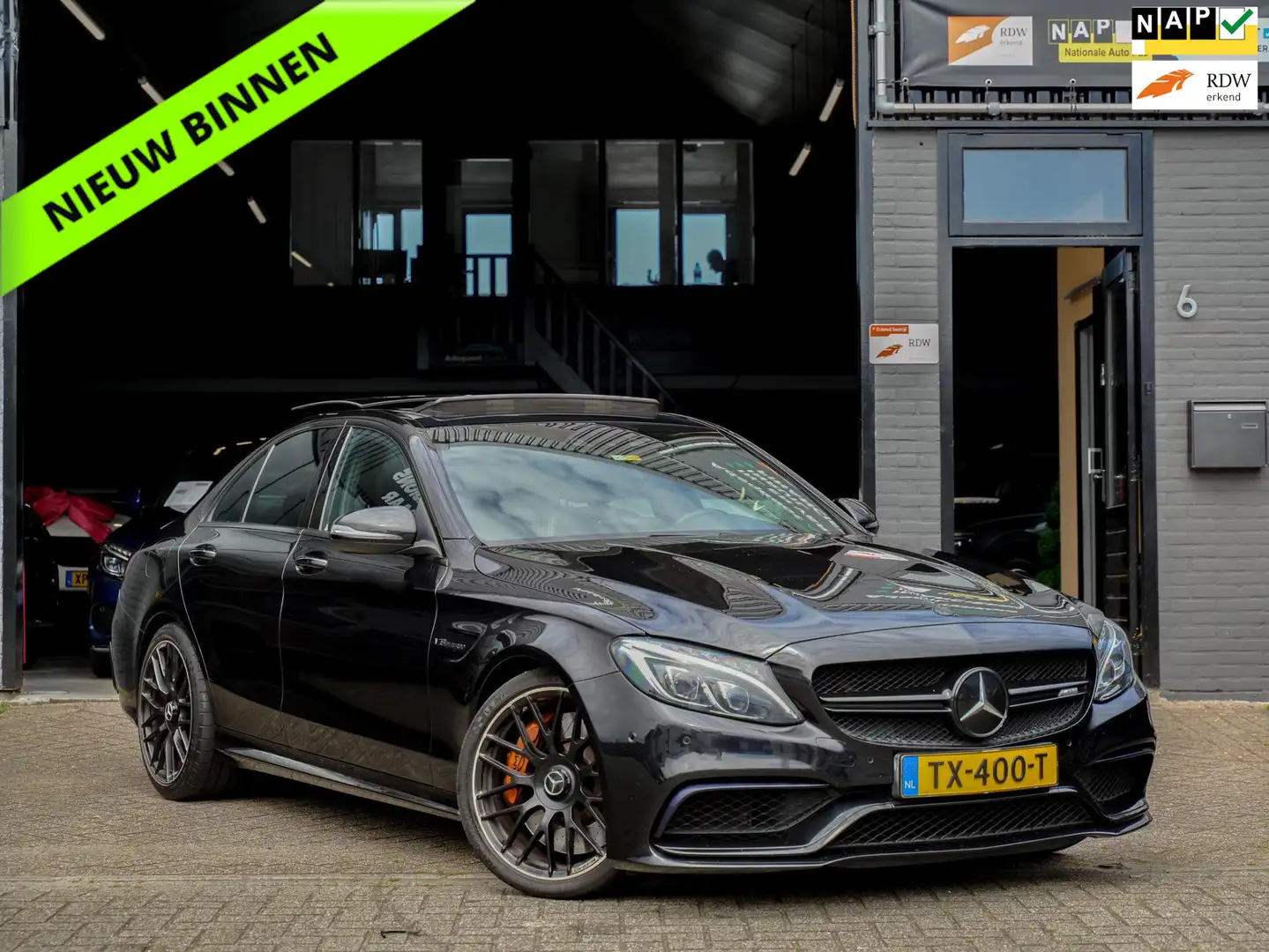 Mercedes-Benz C-klasse C63s AMG S Edition 1|Head-up|Pano|Cam Negru - 1