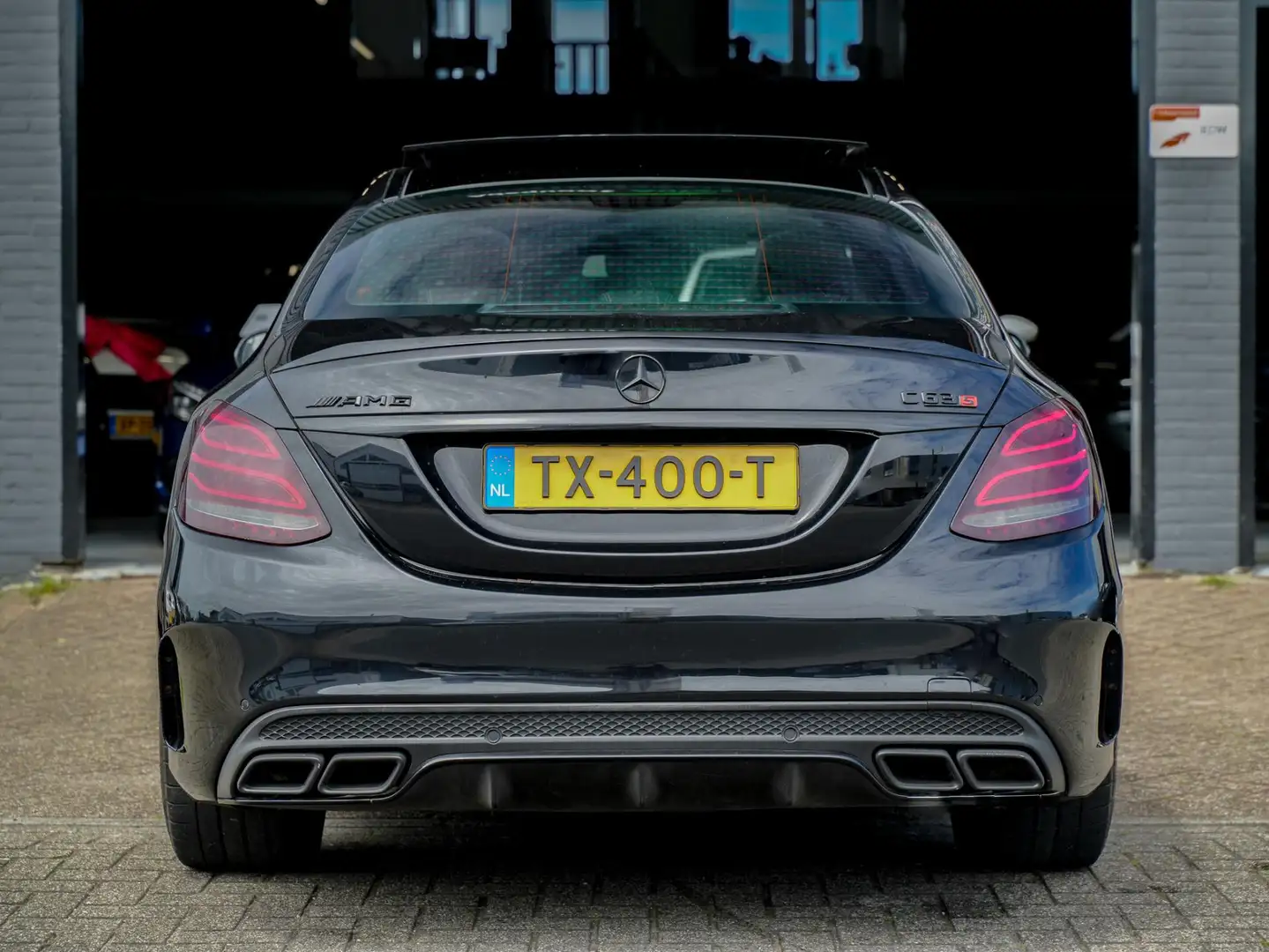 Mercedes-Benz C-klasse C63s AMG S Edition 1|Head-up|Pano|Cam Negru - 2