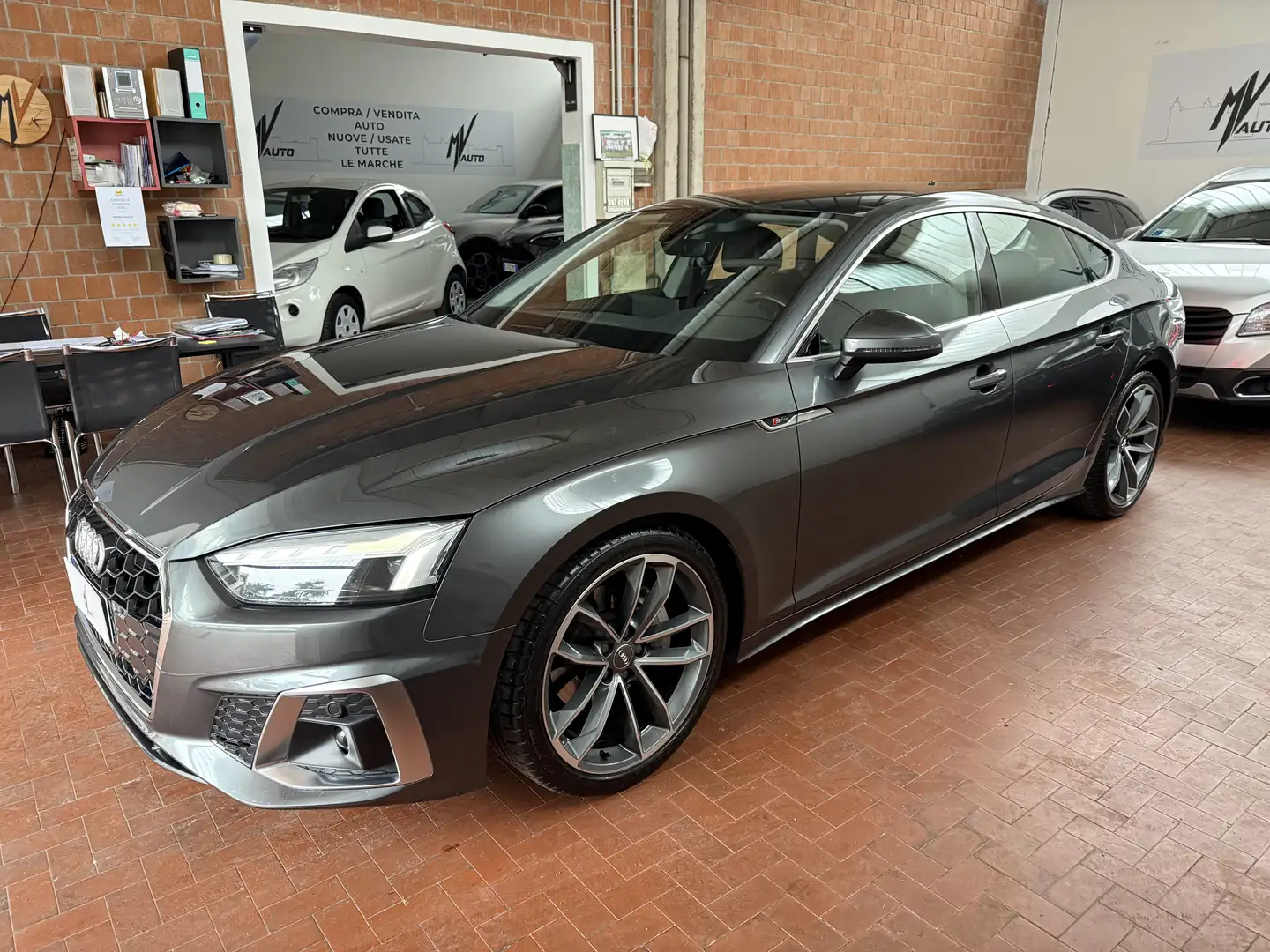 Audi A5 Sportback 40 2.0 tdi mhev S line edition quattro 204cv s-tronic Grigio - 1