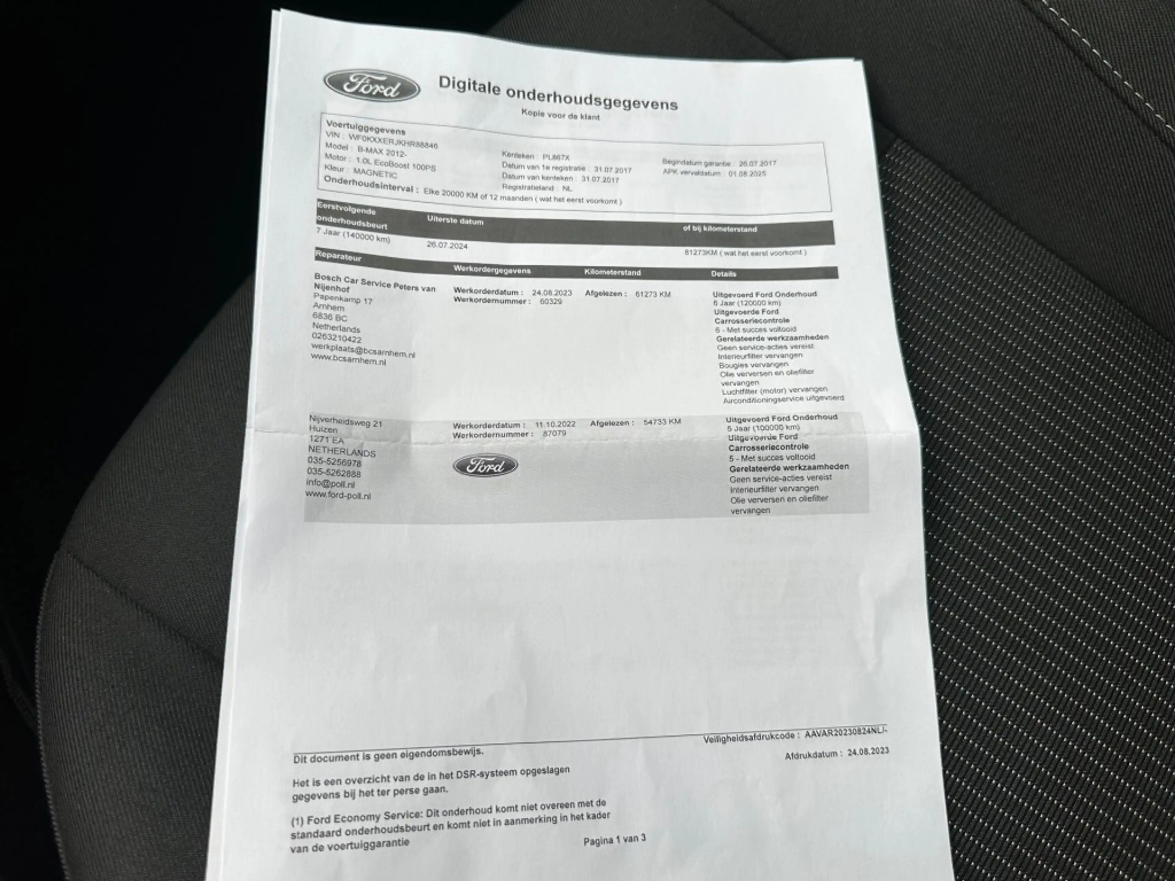 Ford B-Max 1.0 EcoBoost Titanium navi Airco Cruise Trekhaak N — photo 24