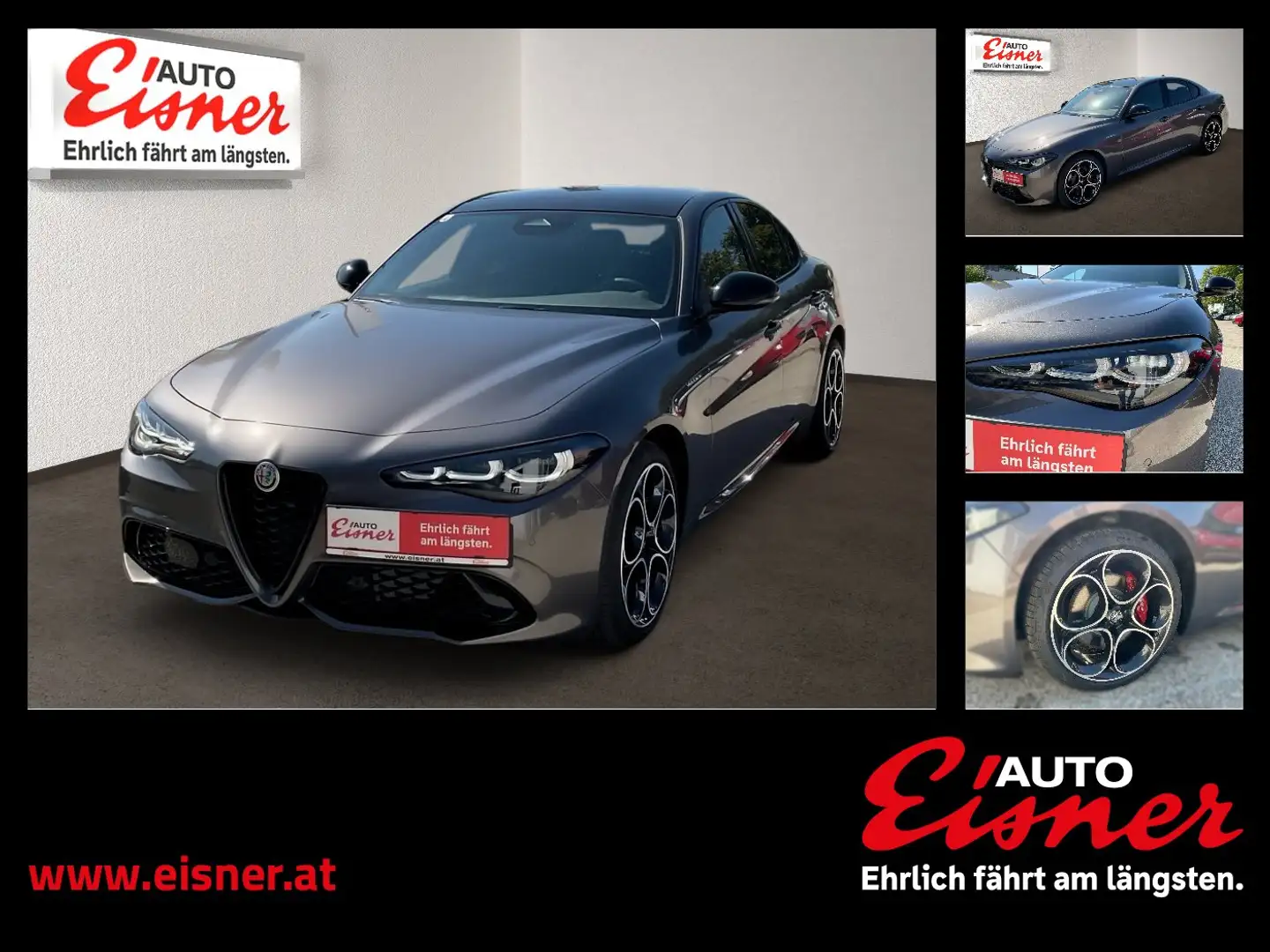 Alfa Romeo Giulia 2.2 JTDM Veloce Q4 2xKlima AUT Facelift Grau - 1