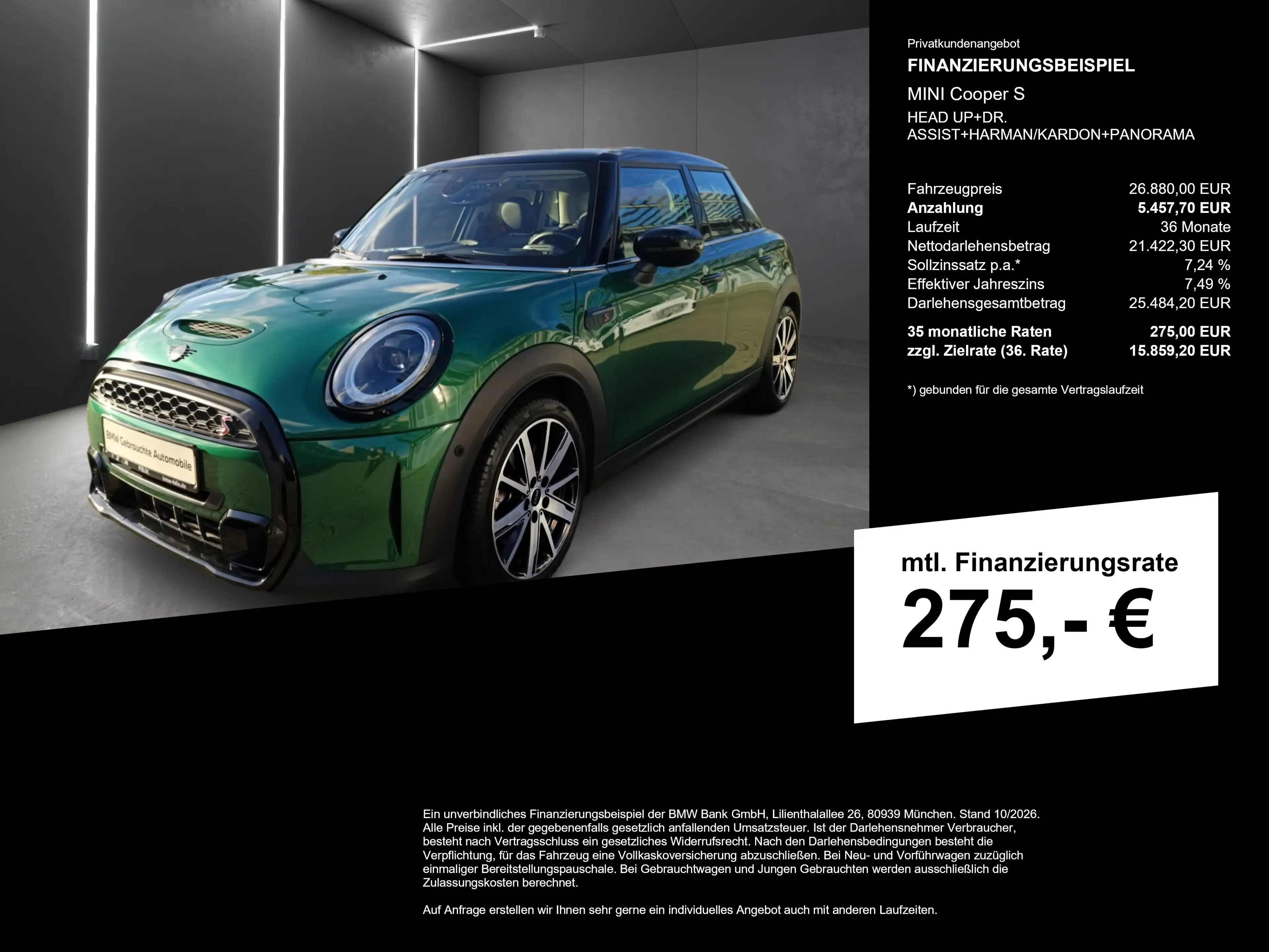 MINI Cooper S HEAD UP+DR. ASSIST+HARMAN/KARDON+PANORAMA — photo 2