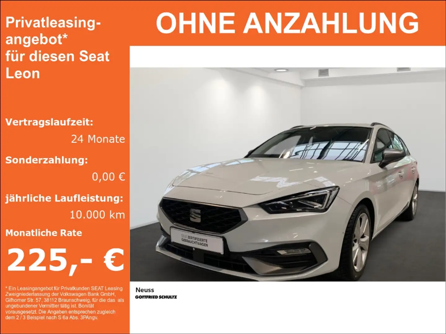 SEAT Leon Sportstourer FR eTSI DSG APP-CONNECT NAVI LED SITZ Weiß - 1