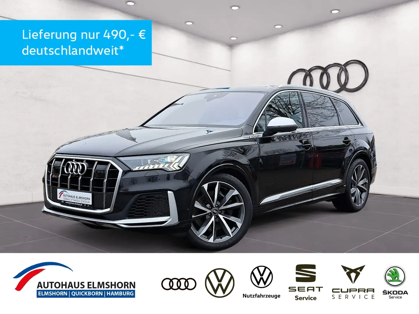 Audi SQ7 TFSI quattro tiptr. PANO STANDHEIZ MATRIX 4xKAM B Schwarz - 1
