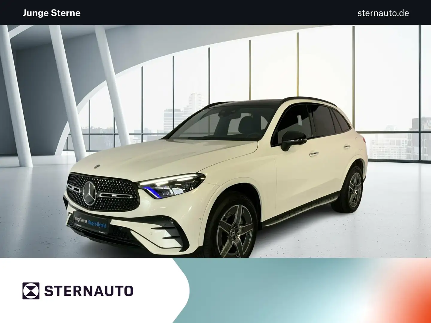 Mercedes-Benz GLC 400 GLC 400 e 4M AMG Pano Night AHK Burm3D DISTR HUD Weiß - 1