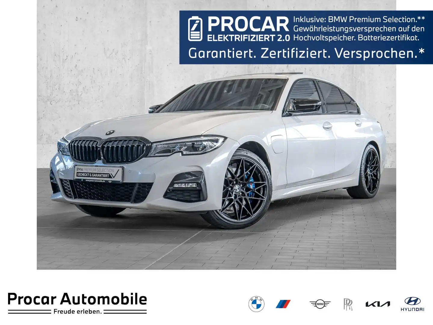 BMW 330 e M-Sport Headup Glasdach Laser 19Zoll Bianco - 1