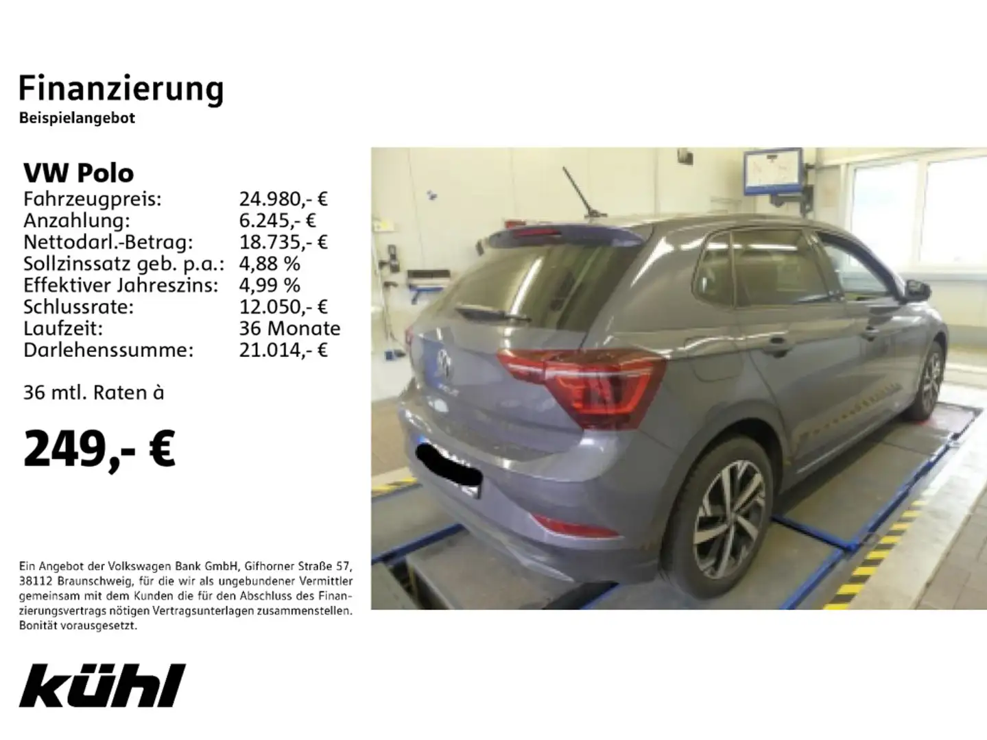 Volkswagen Polo 6 VI 1.0 TSI DSG Move IQ.Light ACC beats Ap Grau - 2