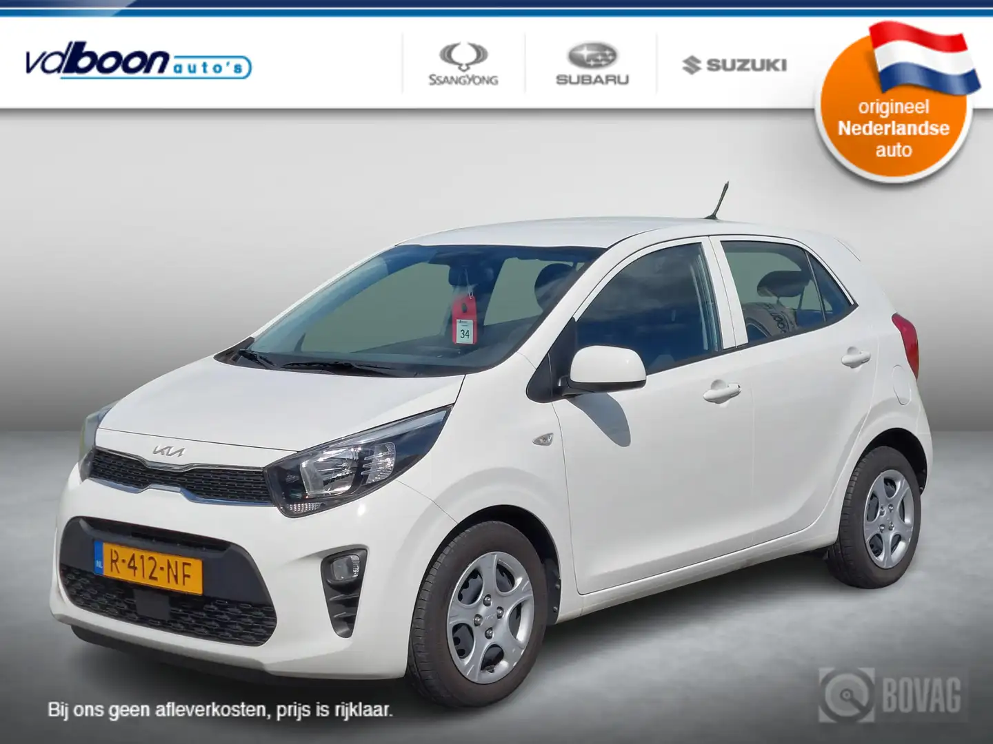 Kia Picanto 1.0 DPi ComfortLine AIRCO | CRUISE | rijklaarprijs Wit - 1