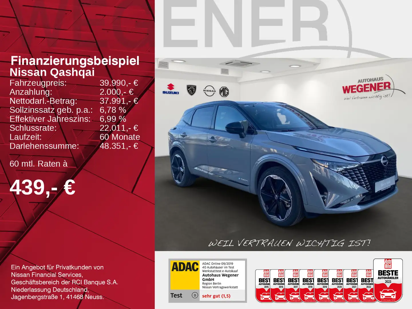 Nissan Qashqai QASHQAI MY24 1.5 VC-T e-POWER Grau - 2