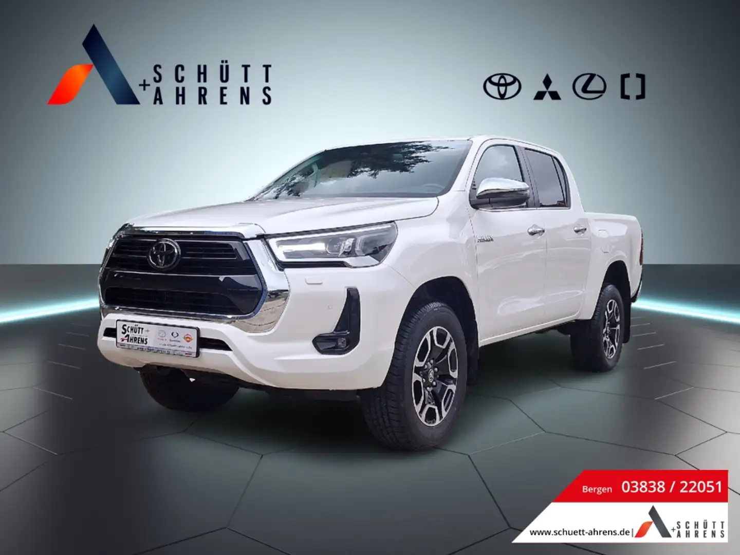 Toyota Hilux Double Cab AT 4X4 2.8 D Executive LED Sperrdiff. R Blanco - 1