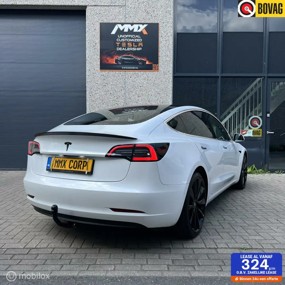 Tesla Model 3 Long Range AWD 78 kWh Wit 2019 TREKHAAK Wit - 1