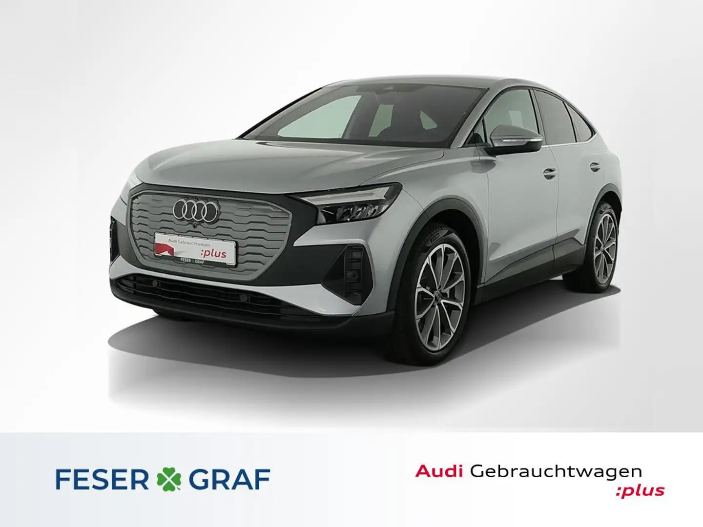 Audi Q4 e-tron Sportback 45 e-tron LED/Navi/ACC/AHK/Sportsitze/20 Plateado - 1