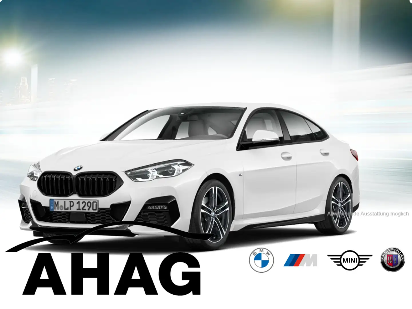 BMW 218 i Gran Coupe M Sport Klimaaut. Sportsitze PDC Weiß - 2