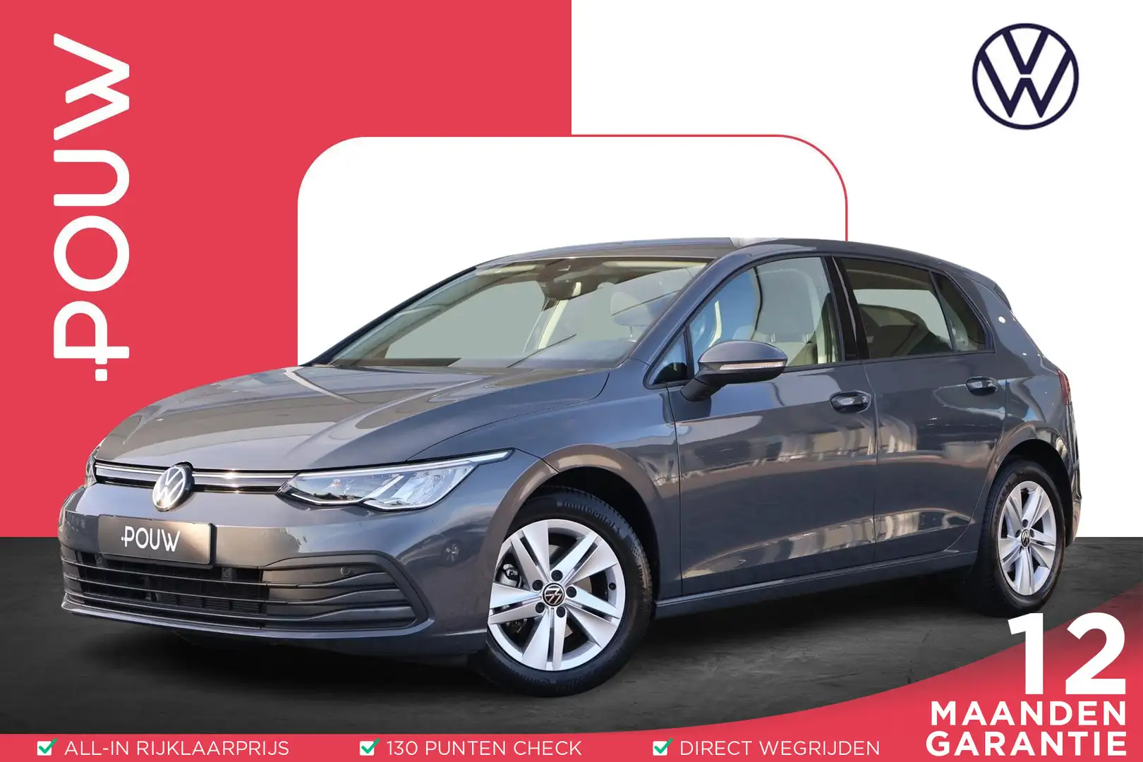 Volkswagen Golf 1.0 TSI 110pk Life | Camera | Navigatie | Adaptive Gris - 1