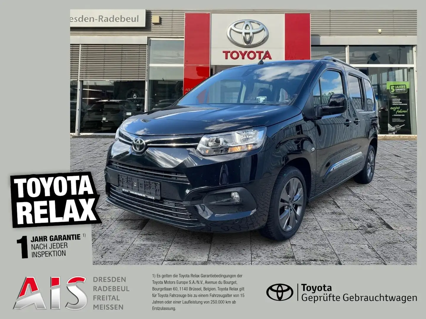 Toyota Proace City Verso 1.5 D-4D L1 Executive Pano*Navi Zwart - 1