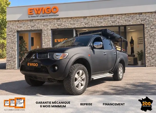 Mitsubishi L200 DOUBLE CAB 2.5 DID 135 4WD BVA-COMPLÉTEMENT EQUIPÉ BIVOUAC-VIDANGE PONT +BOITE OK-TRES BON ÉTAT