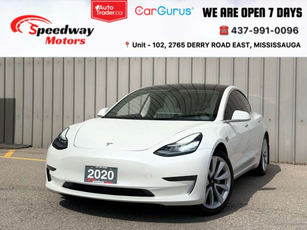 2020 Tesla Model 3 STANDARD RANGE PLUS/LEATHER/ HEATED SEATS/ NAVIGAT