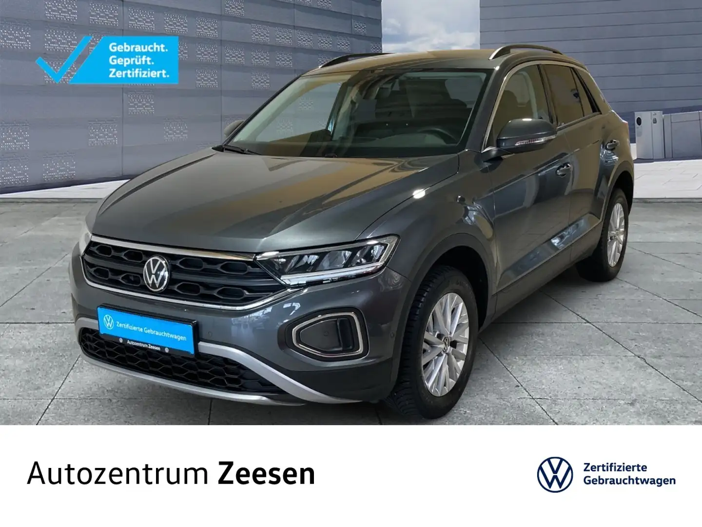 Volkswagen T-Roc 1.0 TSI Life OPF+SHZ+BAA+DAB+USB+EPH+MAL+ Klima Grau - 1