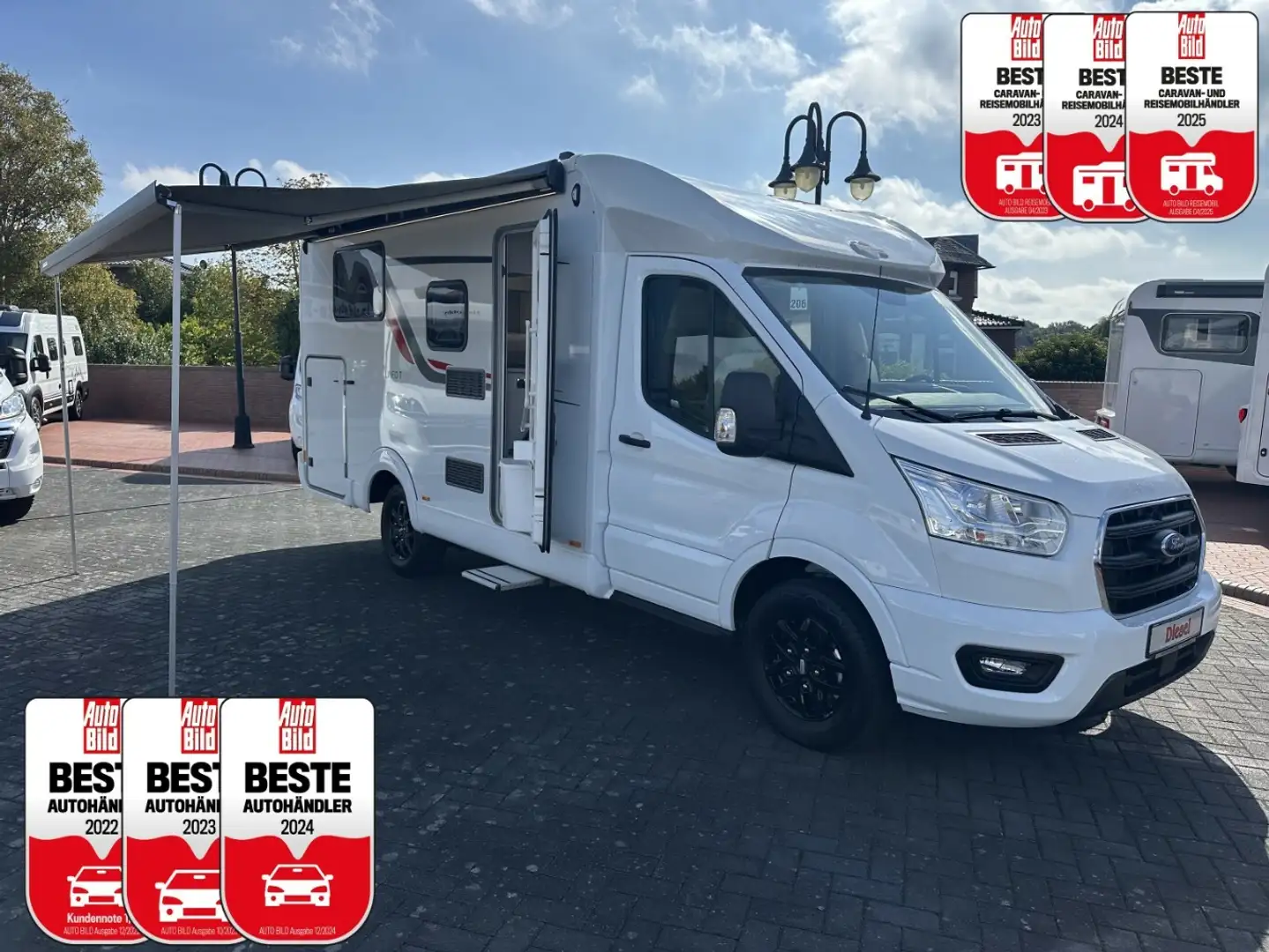 Bürstner Lineo T620 G UNBENUTZT +Einzelbett+Markise+ Wit - 1