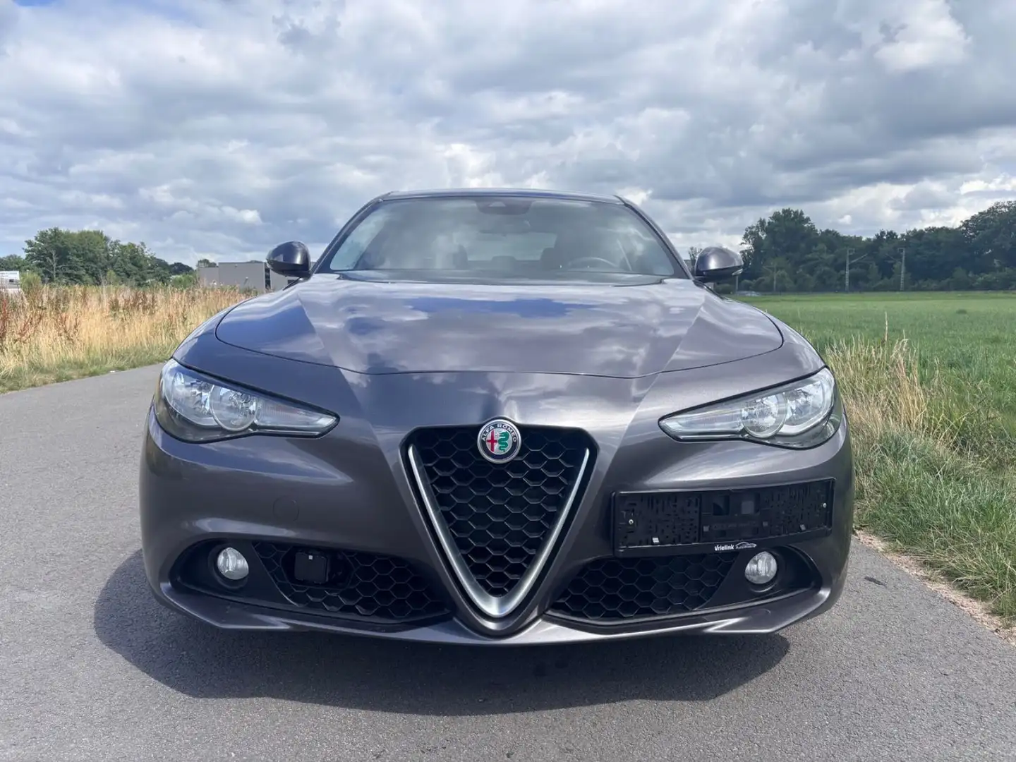 Alfa Romeo Giulia 2,2 Diesel aut.-Leder-Navi-Eur6- Gris - 2