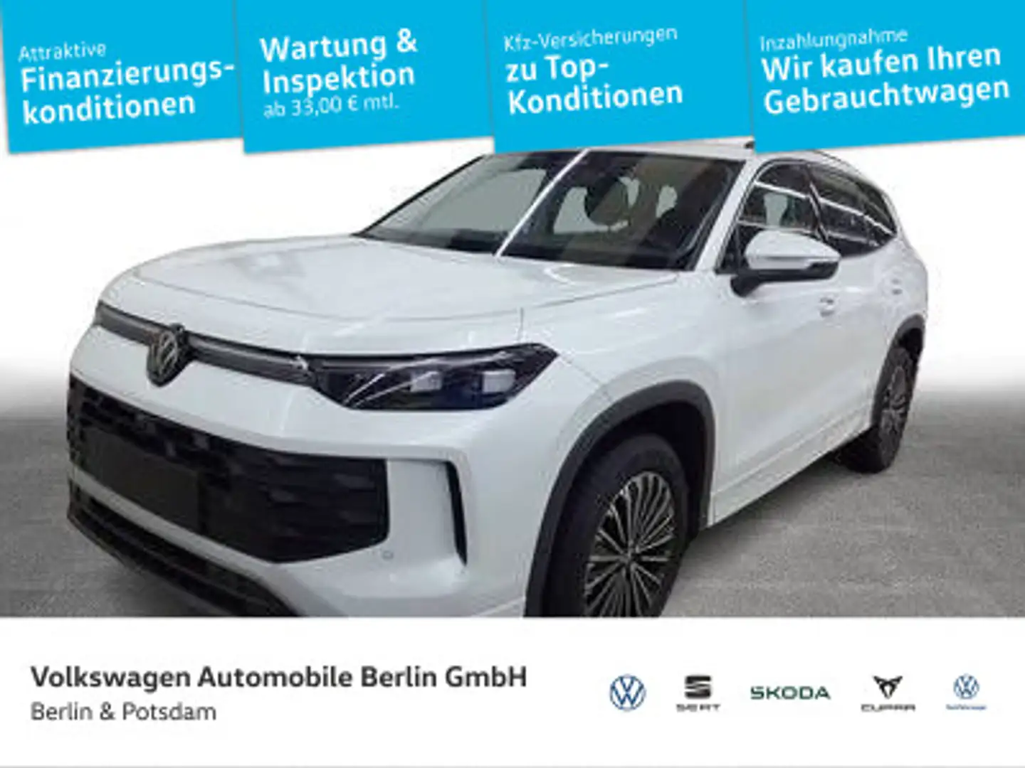 Volkswagen Tayron 2.0 TDI 4M Life 7-Sitzer 360°-Kamera AHK Weiß - 1