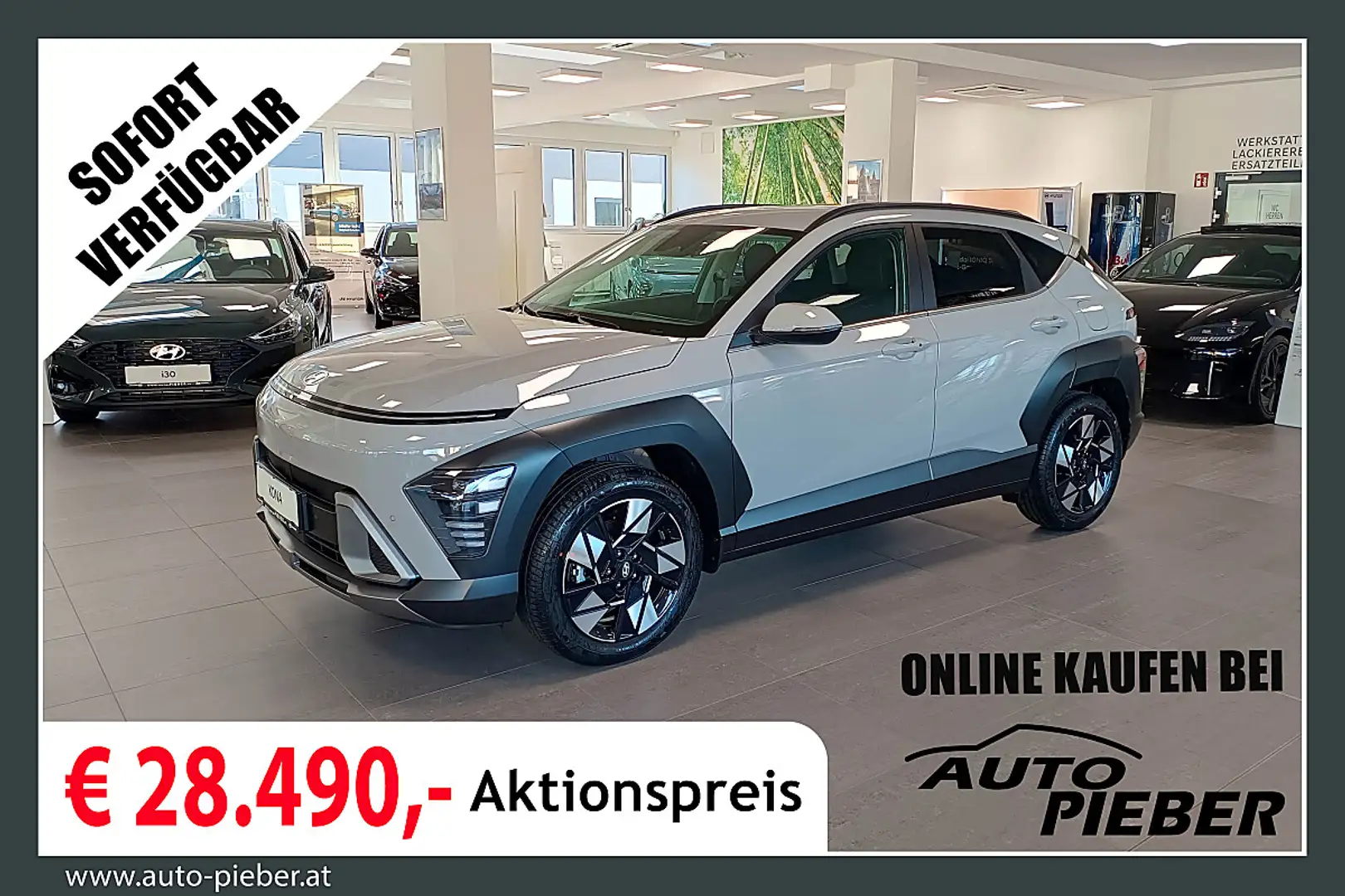 Hyundai KONA Kona 1,6 GDI HEV GO! Plus *LED*Navi*Klima* Grau - 1