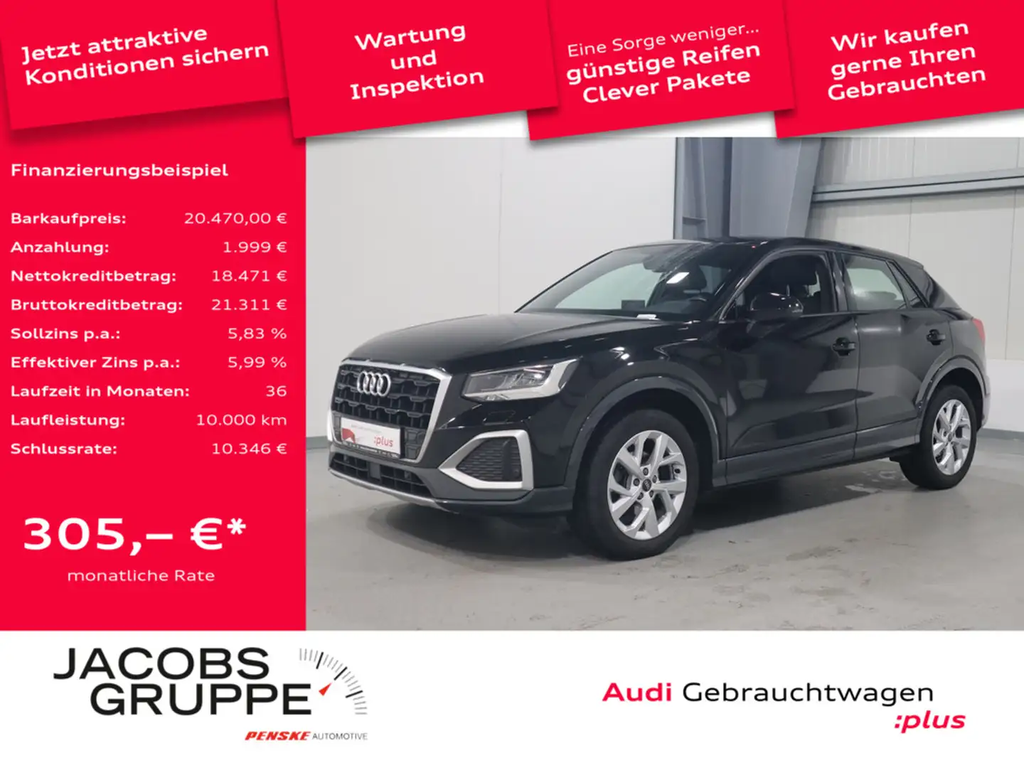 Audi Q2 35 TFSI advanced LED*PDC*NAvi * Negro - 1