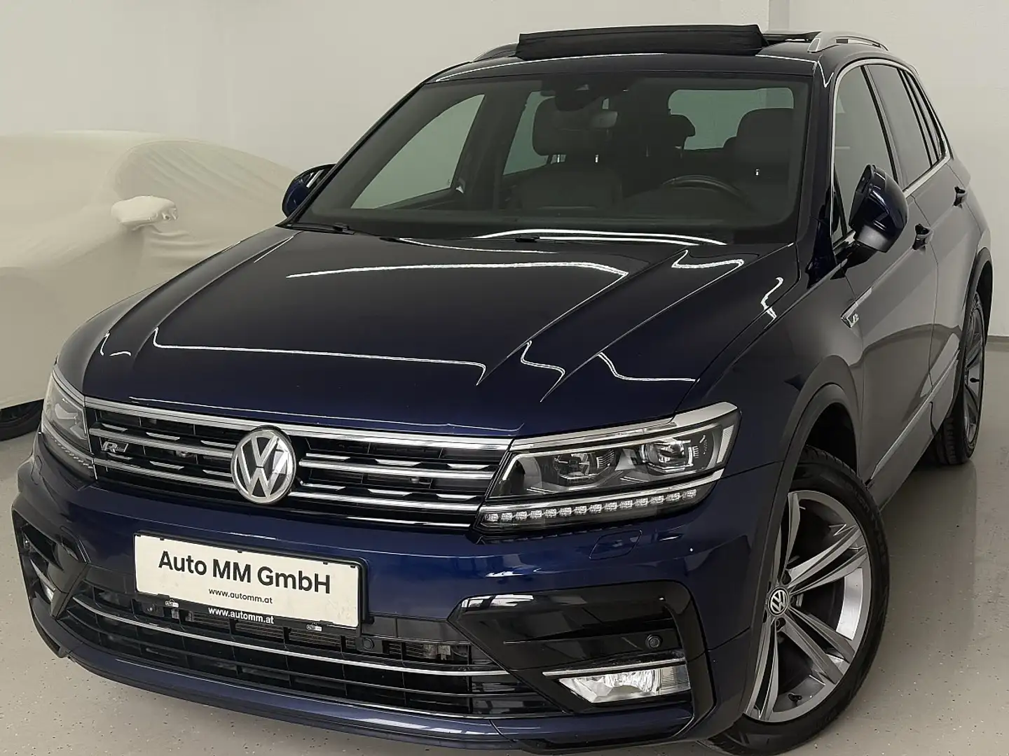 Volkswagen Tiguan 2,0 TDI SCR 4Motion  DSG R line Panoramadach Blau - 1