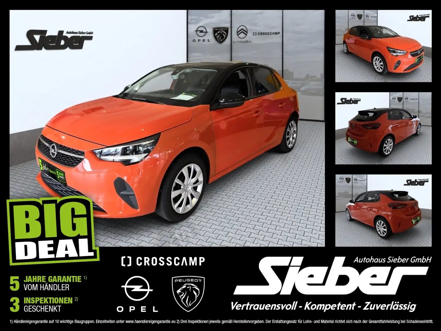 Opel Corsa F Edition Kamera Sitzhzg Tempomat Arancione - 1