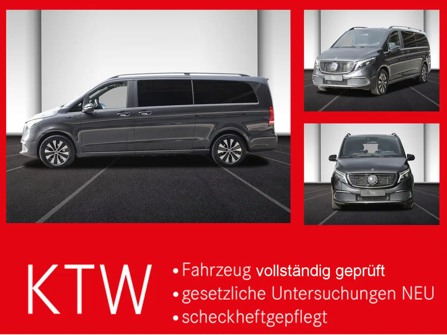 Mercedes-Benz EQV 300 Avantgarde,Extralang,6Sitzer,2xKlima,LED Grau - 1
