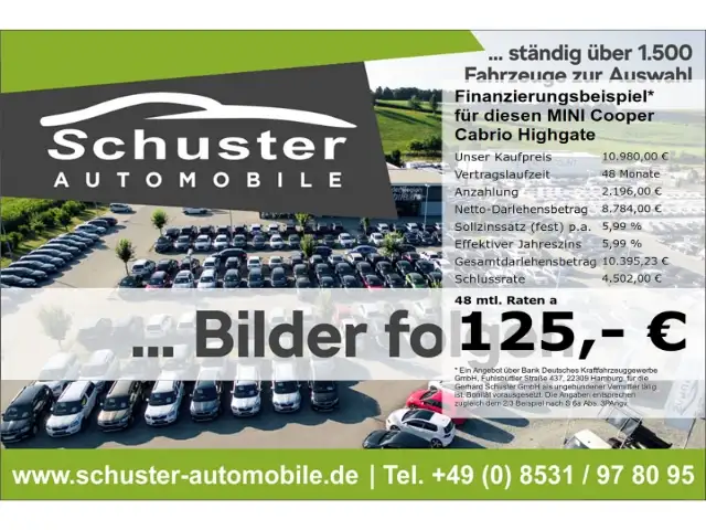 MINI Cooper Cabrio 1.6*Bi-Xenon Leder Tempo