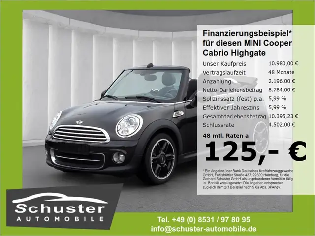 MINI Cooper Cabrio 1.6*Bi-Xenon Leder Tempo