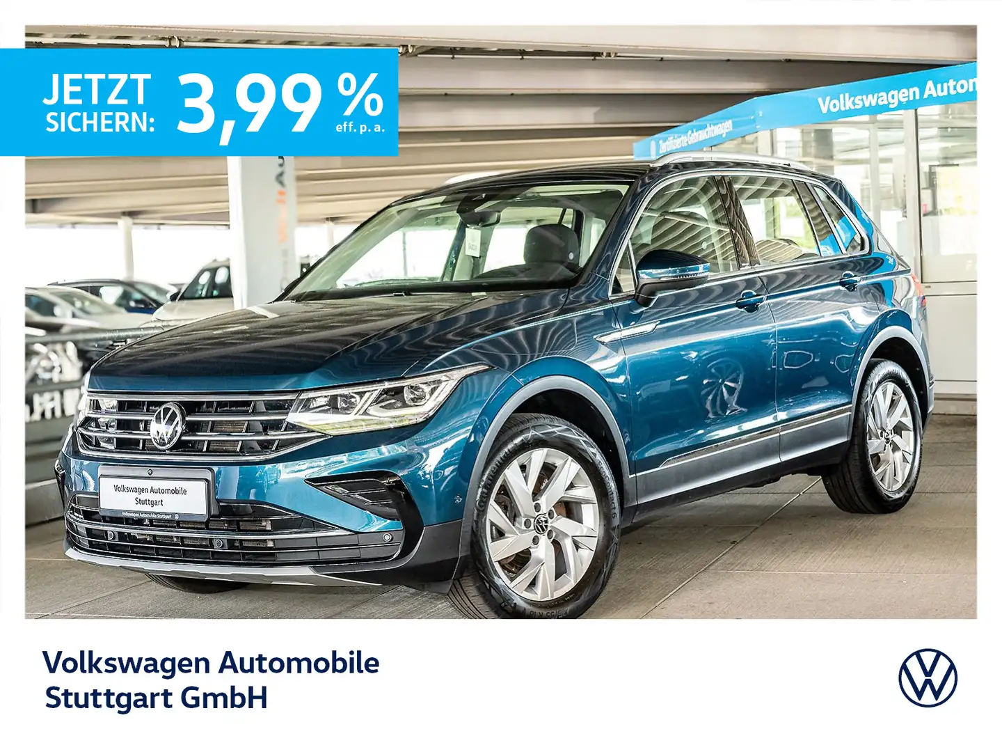 Volkswagen Tiguan Elegance 2.0 TDI DSG Navi Kamera LED ACC Blau - 1