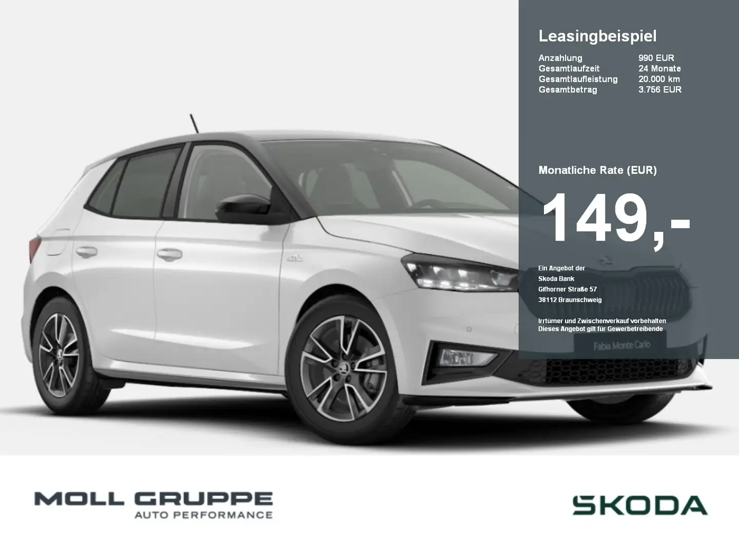 Skoda Fabia 1.5 TSI Monte Carlo 2xKLIMA ACC AUT FLA Zwart - 1