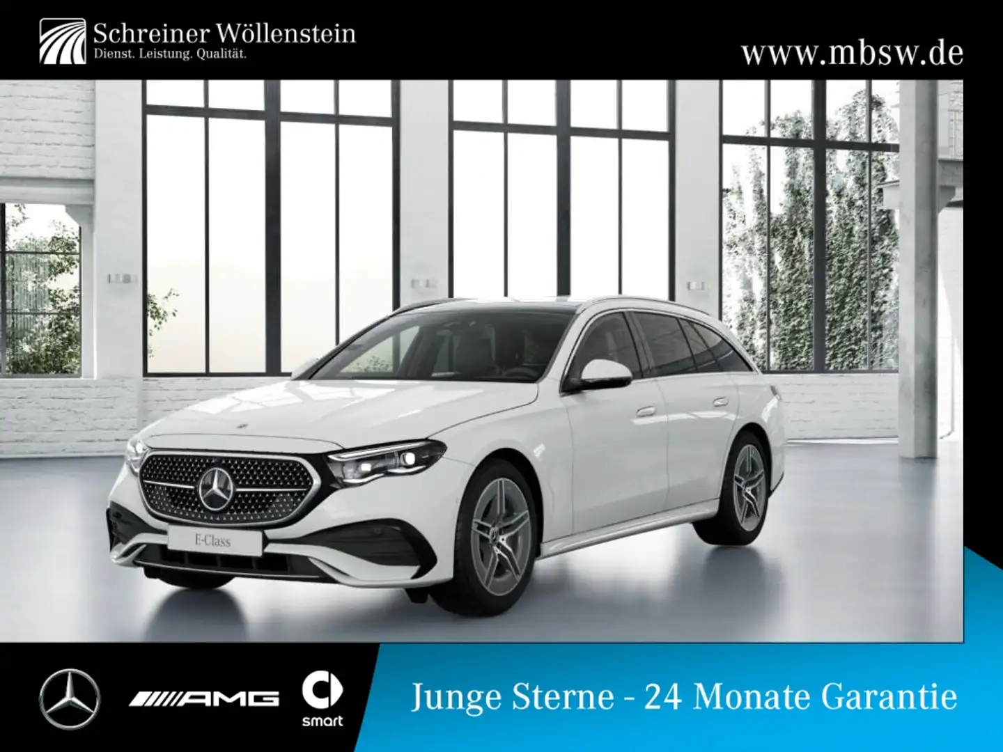 Mercedes-Benz E 450 d 4MATIC T-Modell *AMG*Pano*AHK*Navi*MBUX Weiß - 1